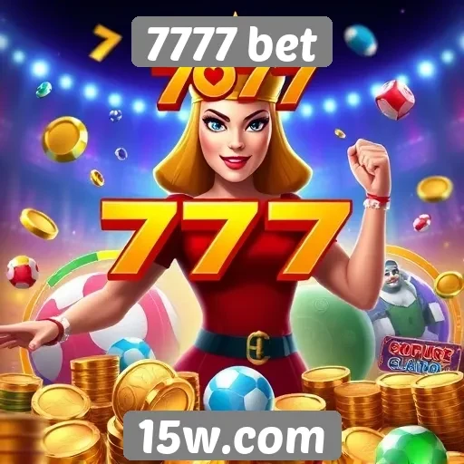 Variedade de jogos disponíveis na 7777 bet